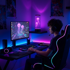 OceanoGlow LED-Lampe | Quallendesign, entspannende Atmosphäre, 7 einstellbare Farben