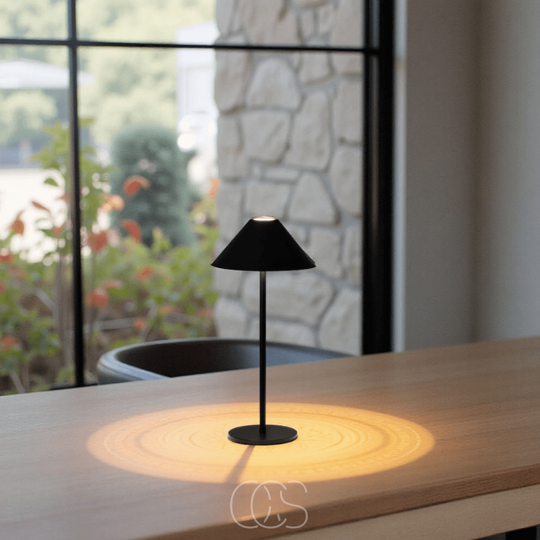 Onda Lampada da Tavolo | Dimmerabile, Senza Fili, Luce Calda 3000K