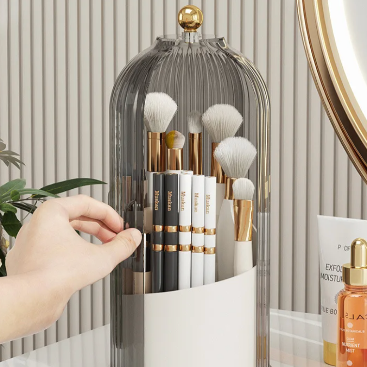 Oriana Make-up-Organizer | 360° drehbares Acryl, kompaktes Design