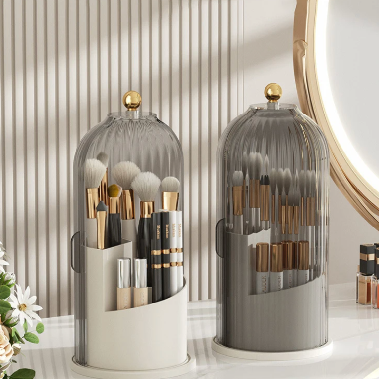 Oriana Make-up-Organizer | 360° drehbares Acryl, kompaktes Design
