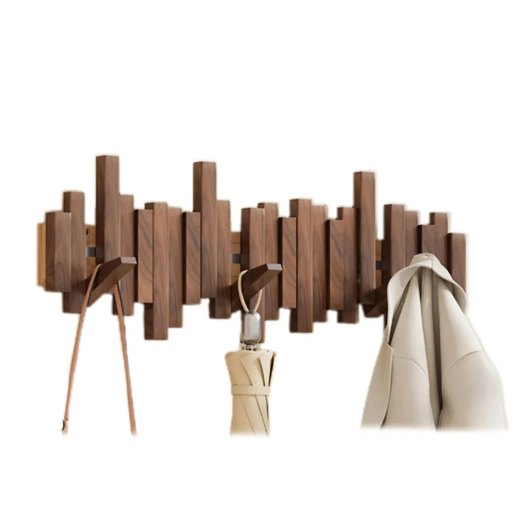 Appendiabiti Piano | Design Elegante in Legno di Noce e Faggio