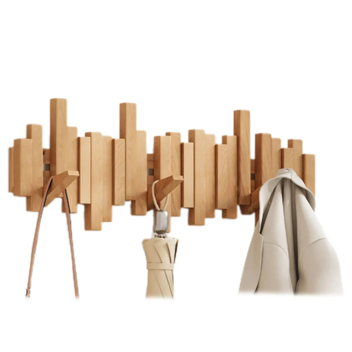 Appendiabiti Piano | Design Elegante in Legno di Noce e Faggio