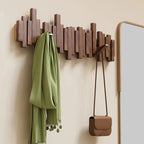 Appendiabiti Piano | Design Elegante in Legno di Noce e Faggio