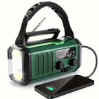 Radio di Emergenza Multifunzione | Pannello Solare, Manovella, Powerbank Integrati