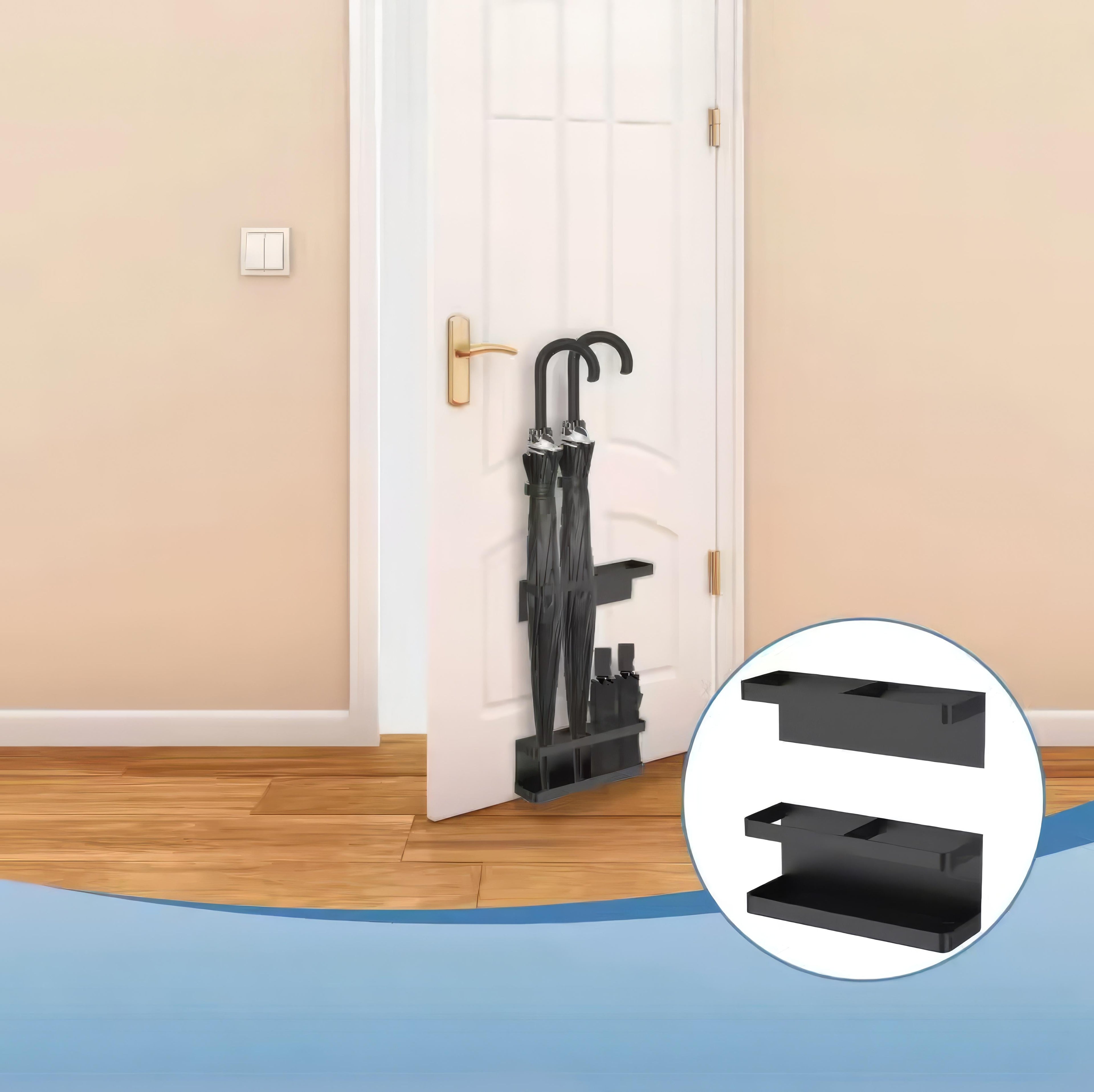 Robo Porte-parapluies élégant | Design minimaliste en fer noir