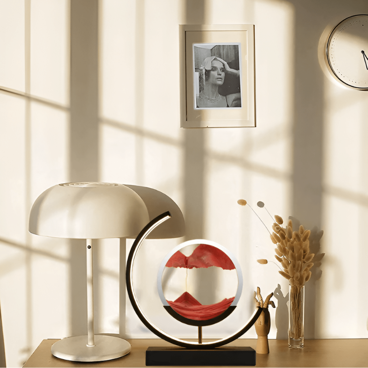 Sandy Glow Lamp | Dimmerabile, Design Moderno in Metallo e Vetro