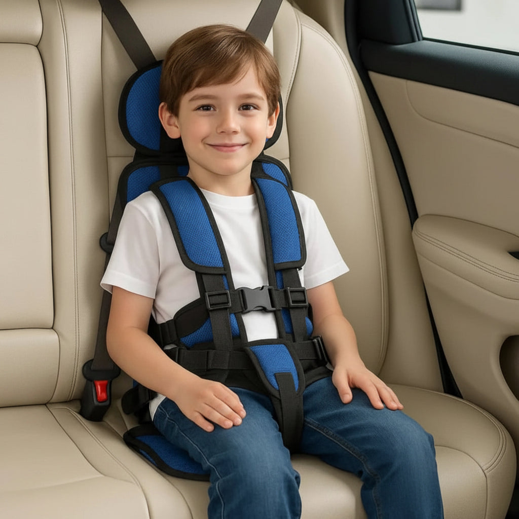 Sileo Seggiolino Auto Portatile | Imbracatura di Sicurezza a 5 Punti, Pieghevole