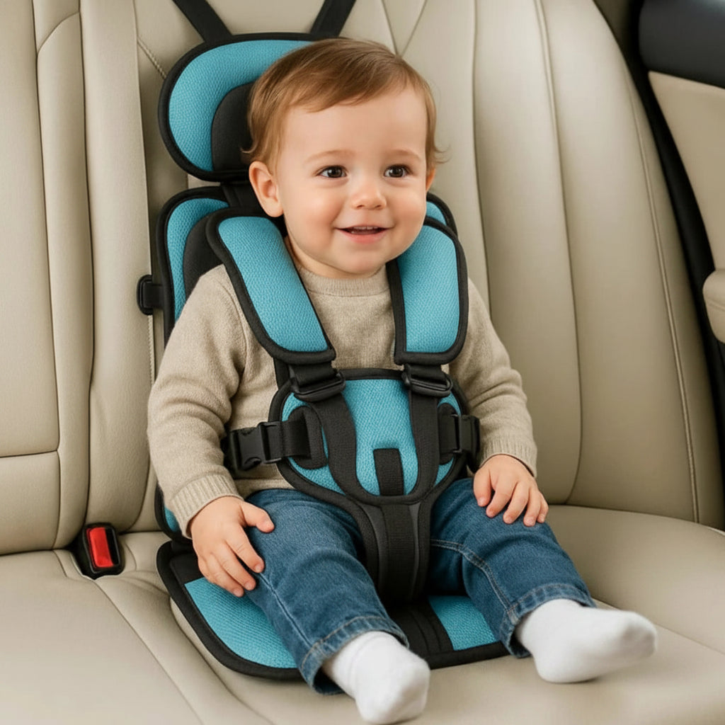 Sileo Seggiolino Auto Portatile | Imbracatura di Sicurezza a 5 Punti, Pieghevole