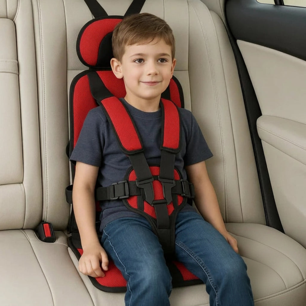 Sileo Seggiolino Auto Portatile | Imbracatura di Sicurezza a 5 Punti, Pieghevole