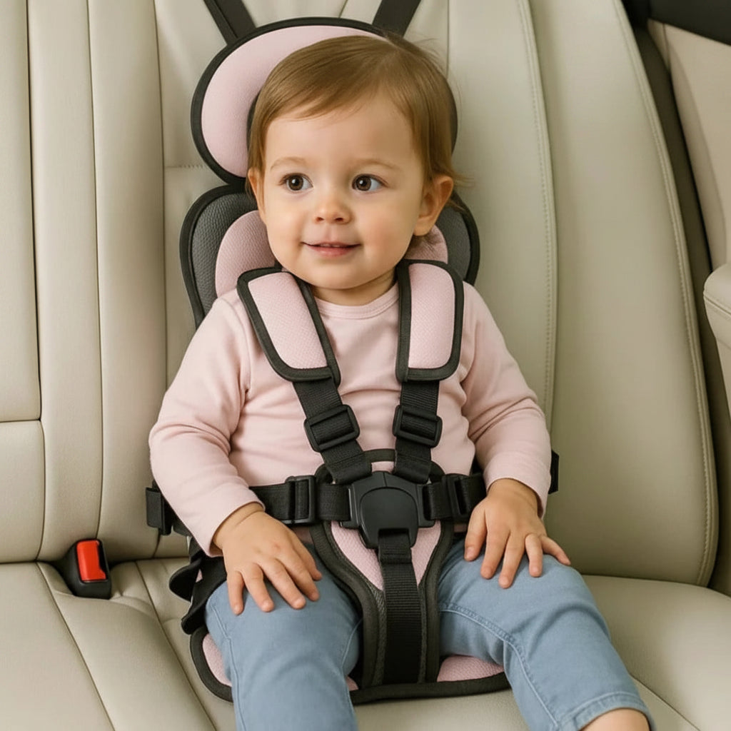 Sileo Seggiolino Auto Portatile | Imbracatura di Sicurezza a 5 Punti, Pieghevole