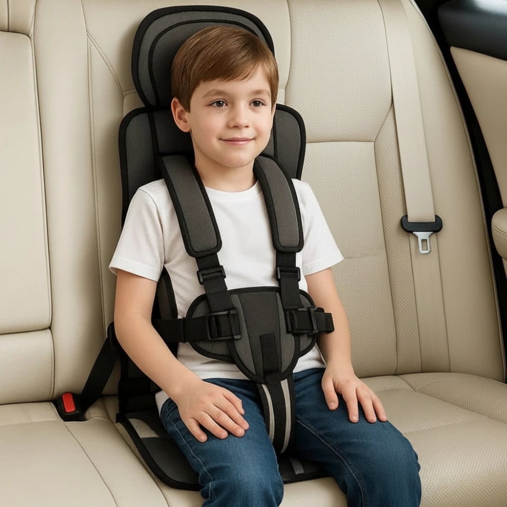 Sileo Seggiolino Auto Portatile | Imbracatura di Sicurezza a 5 Punti, Pieghevole