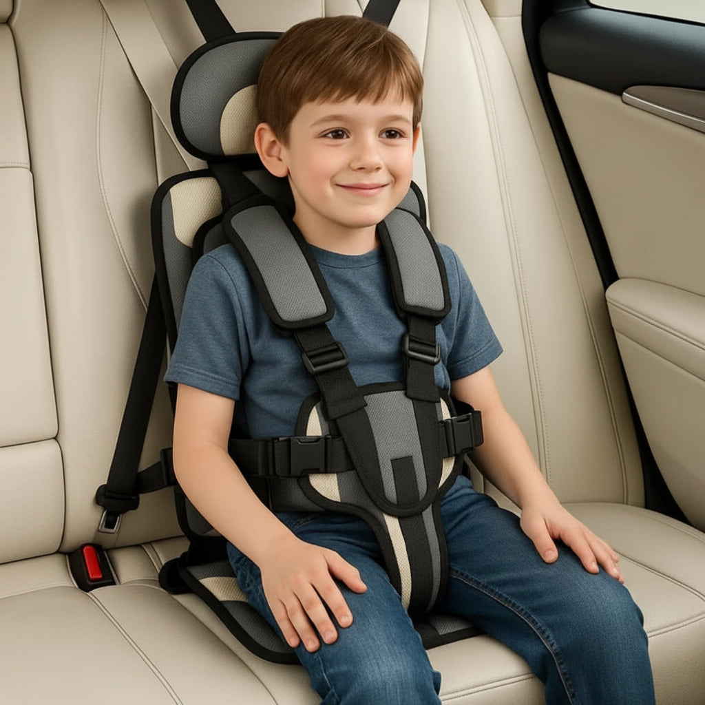 Sileo Seggiolino Auto Portatile | Imbracatura di Sicurezza a 5 Punti, Pieghevole