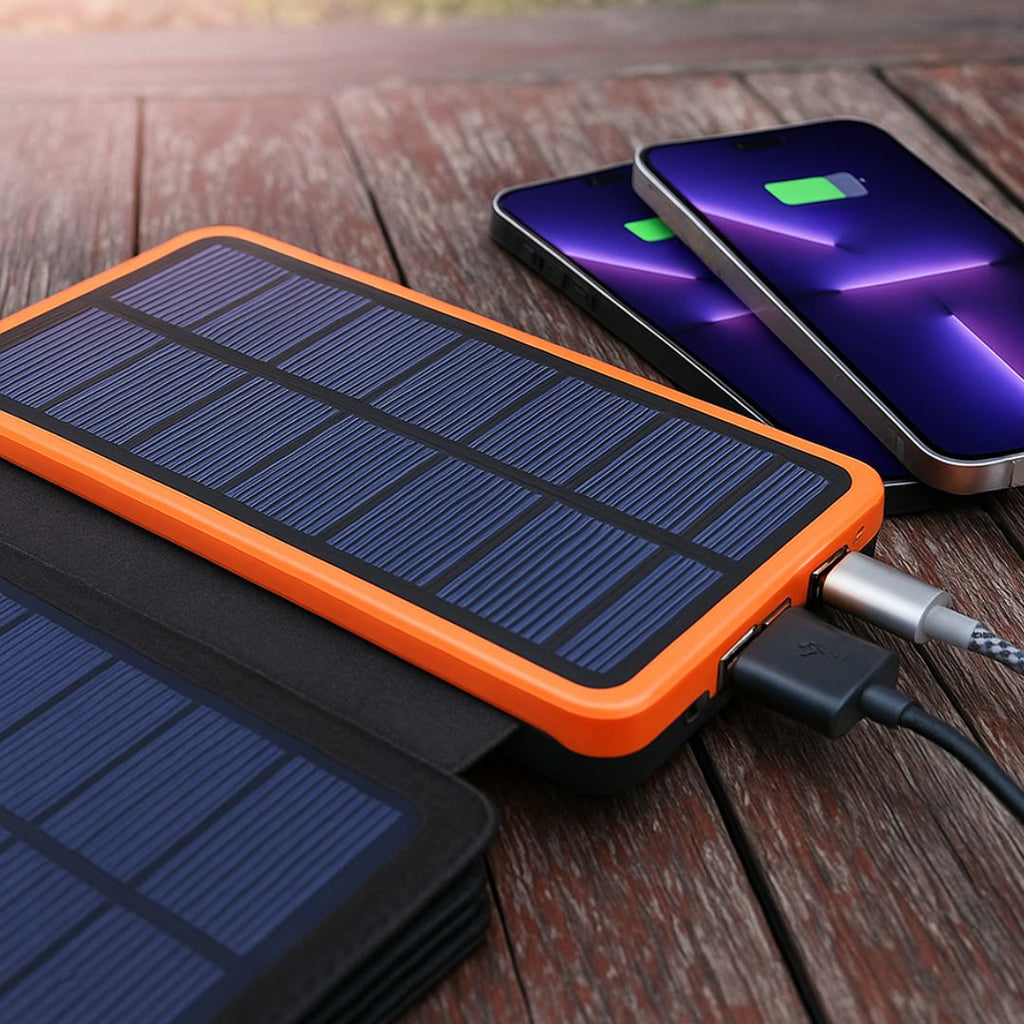 SolarBox Powerbank 20000mAh | Ricarica Rapida, Pannelli Solari Integrati