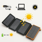 SolarBox Powerbank 20000mAh | Ricarica Rapida, Pannelli Solari Integrati