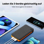 SolarBox Powerbank 20000mAh | Ricarica Rapida, Pannelli Solari Integrati