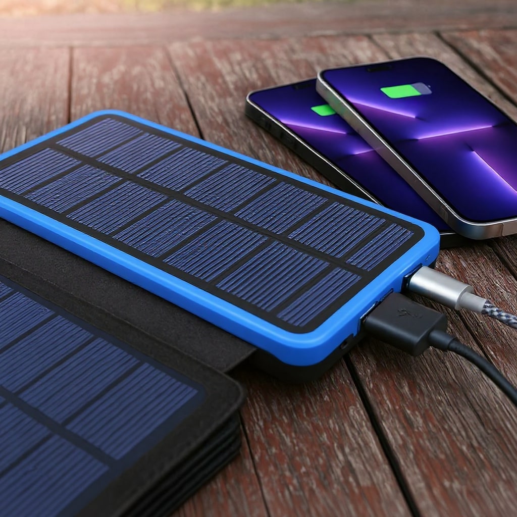 SolarBox Powerbank 20000mAh | Ricarica Rapida, Pannelli Solari Integrati