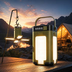Solea Faltbare Solarlampe | LED-Campinglampe mit integrierter Powerbank, 6 Lichtmodi