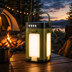 Solea Faltbare Solarlampe | LED-Campinglampe mit integrierter Powerbank, 6 Lichtmodi
