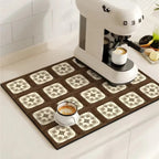 Talia Tapis à café | Absorbant, motif rétro façon carrelage