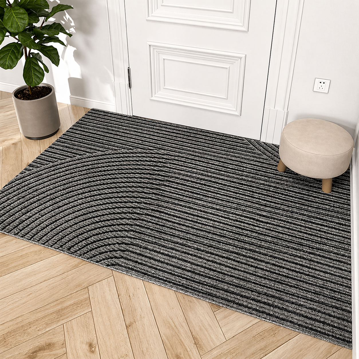Taro Tapis antidérapant | Résistant à la saleté, design moderne