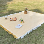 Tasselora Coperta da Picnic | Tessuto Leggero, Design Boho con Nappe Decorative