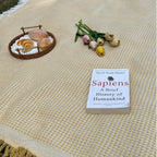 Tasselora Coperta da Picnic | Tessuto Leggero, Design Boho con Nappe Decorative