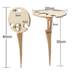 Tavolo Picnic Portatile | Legno con Porta Vino e Bicchieri Integrati