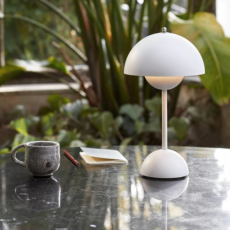 Vela Lampada da Tavolo | Elegante, Senza Fili, Dimmerabile