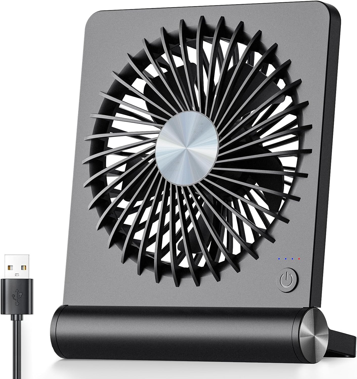 Vento Mini Ventilatore da Scrivania | Ultra Silenzioso, USB Compatto