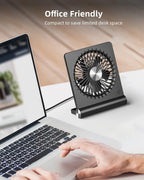 Vento Mini ventilateur de bureau | Ultra-silencieux, compact, USB