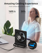 Vento Mini ventilateur de bureau | Ultra-silencieux, compact, USB