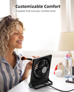 Vento Mini ventilateur de bureau | Ultra-silencieux, compact, USB