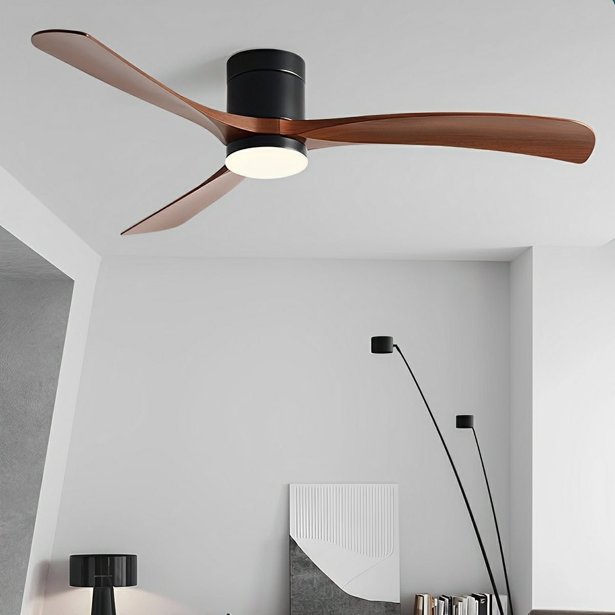 Vento Ventilateur de plafond moderne | Silencieux avec LED, 6 vitesses