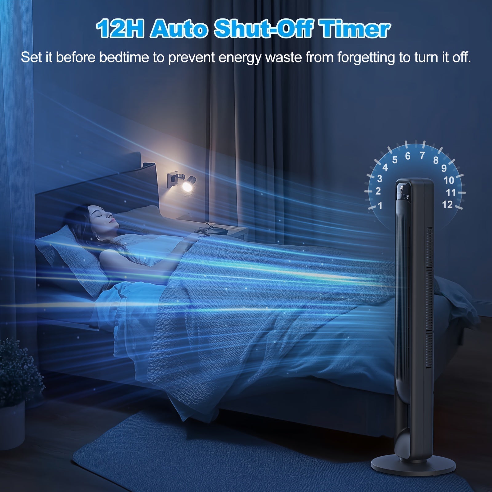 Vento Ventilateur colonne | Silencieux, sans pales, design élégant réglable