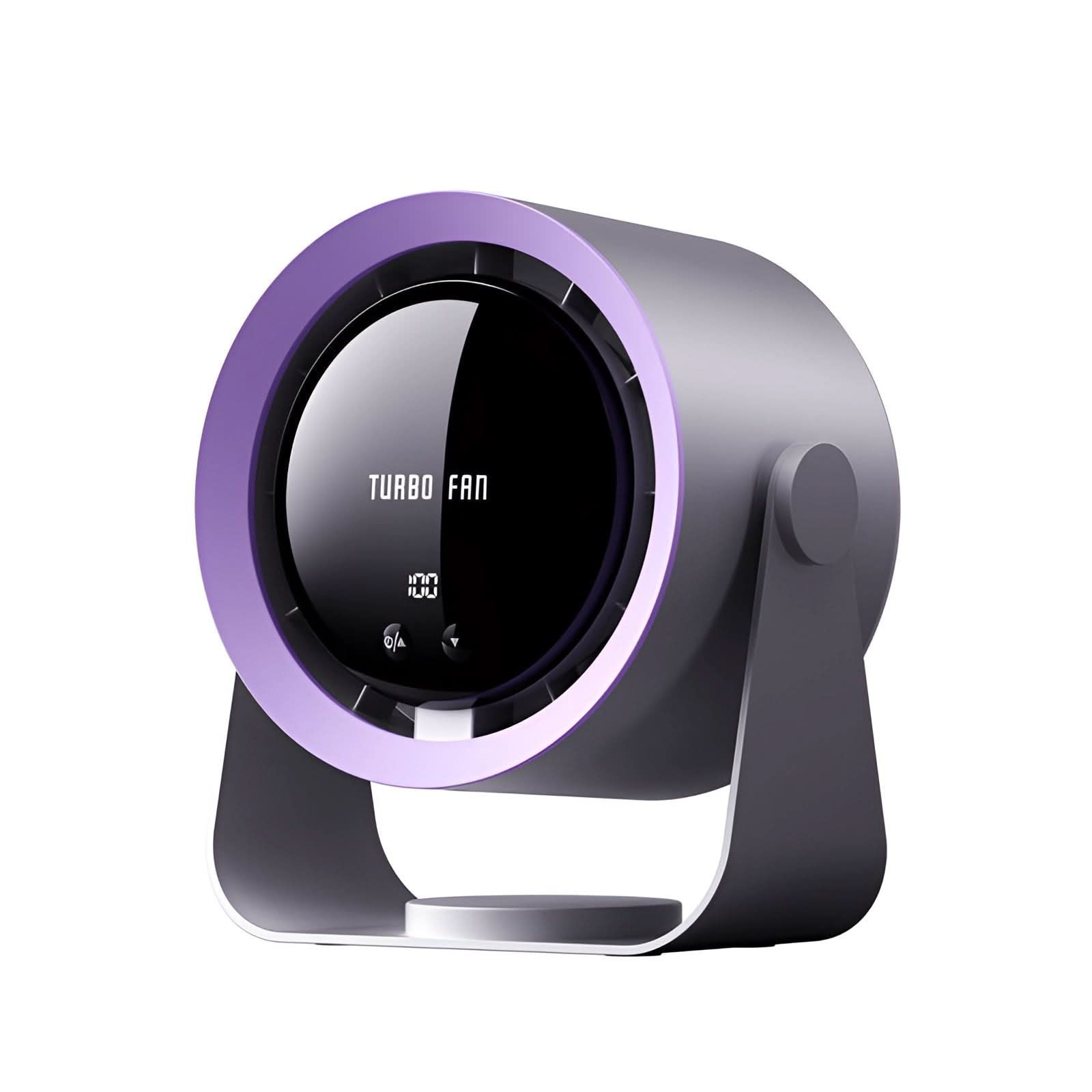 Vento Turbo Ventilatore Silenzioso | Design Senza Pale con Display LED