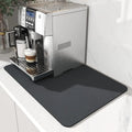 Viki Tapis absorbant et antidérapant pour machine à café en caoutchouc de terre de diatomée