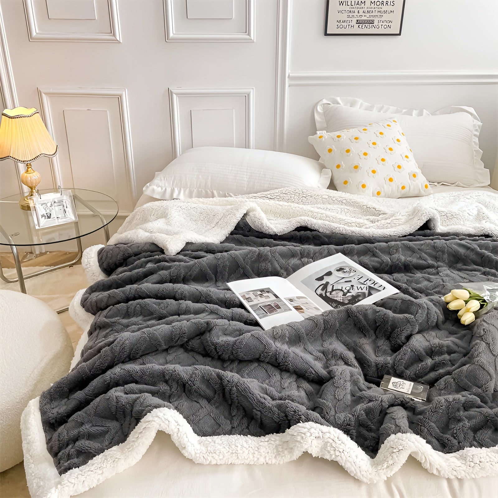 WarmHaven Couverture en polaire double face | Douce et chaude pour l’hiver