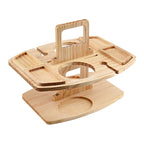 WineNest Tavolo da Vino | Legno Pieghevole e Portatile