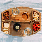 WineNest Tavolo da Vino | Legno Pieghevole e Portatile
