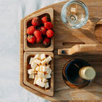 WineNest Tavolo da Vino | Legno Pieghevole e Portatile