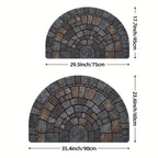 Zelo Zerbino Semicircolare | Mosaico in Poliestere Antiscivolo per Interni ed Esterni