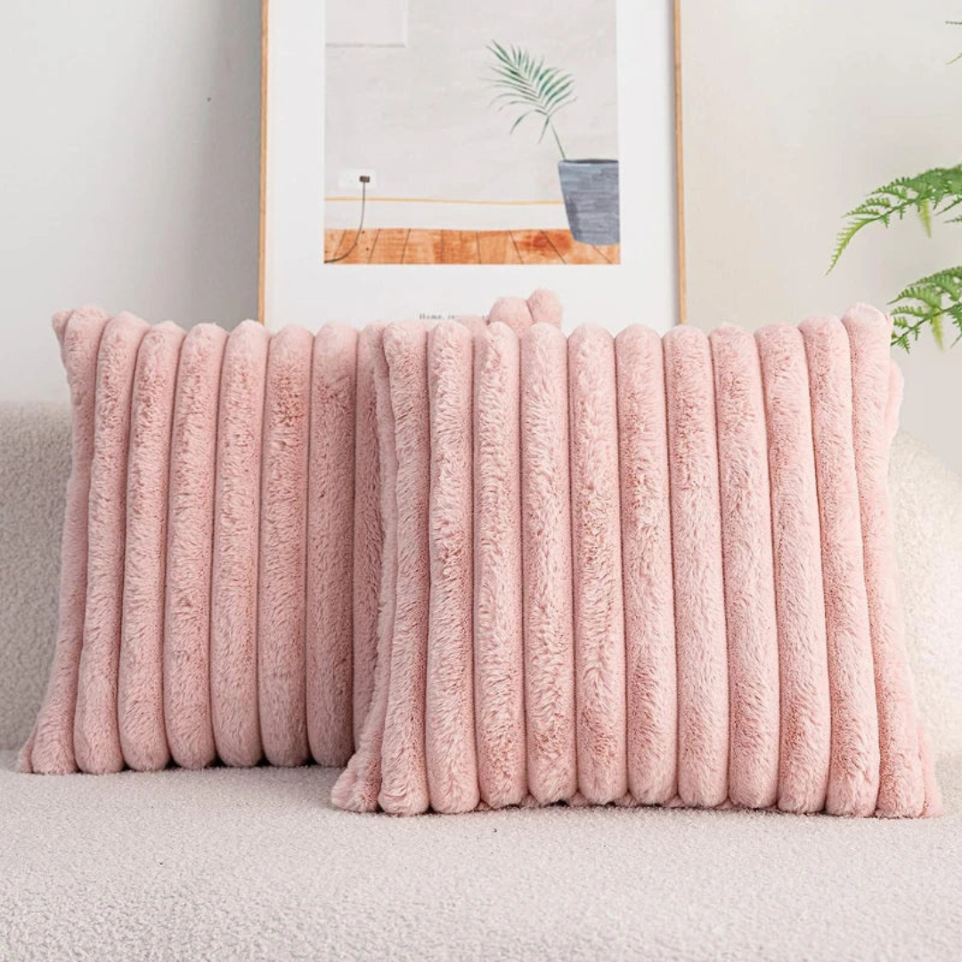 Zlina Cuscino Decorativo Divano | Morbido Peluche 45x45 cm, Elegante per Letto e Soggiorno