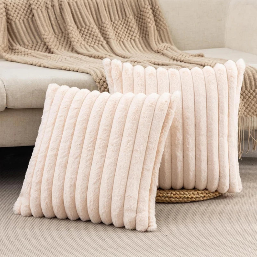 Zlina Cuscino Decorativo Divano | Morbido Peluche 45x45 cm, Elegante per Letto e Soggiorno