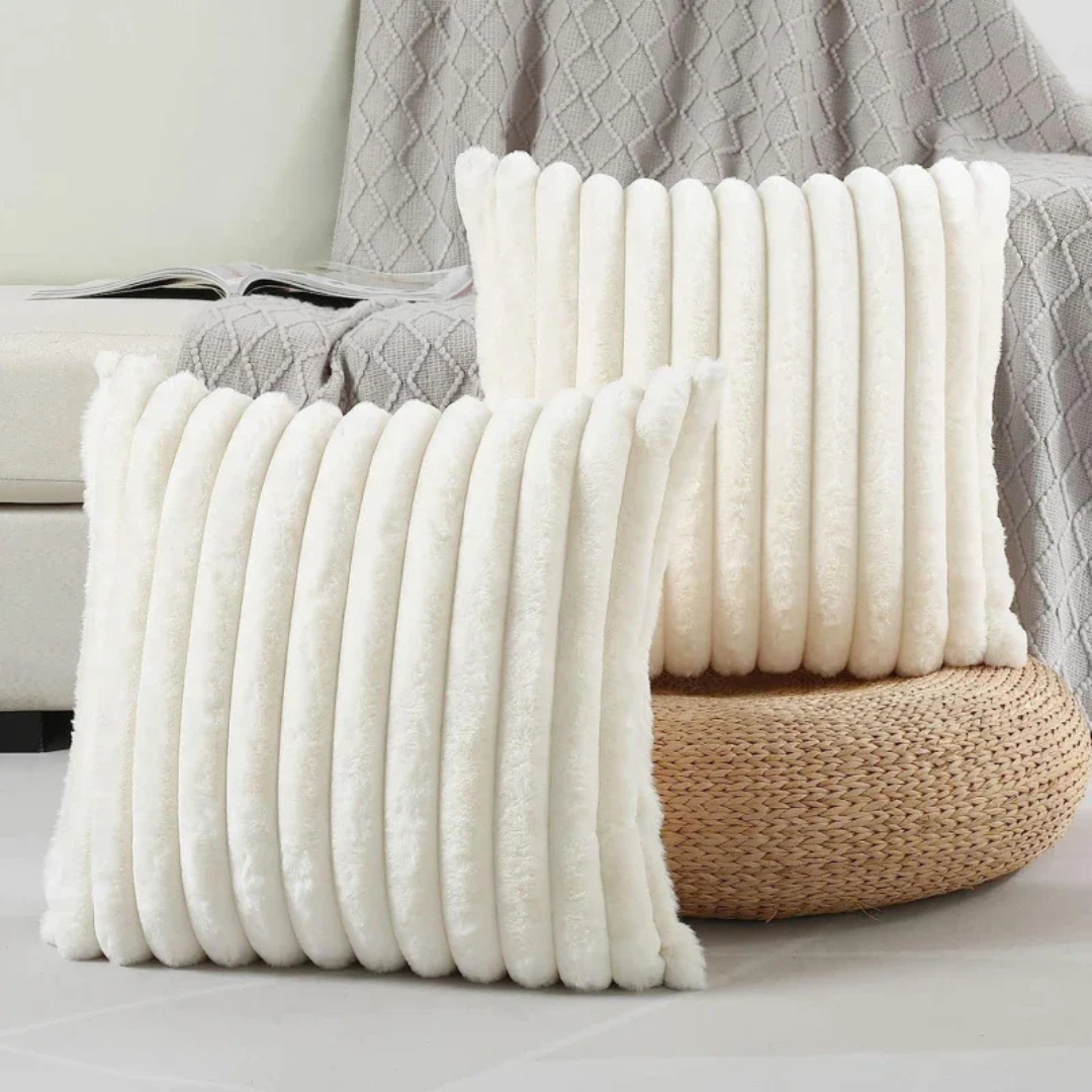 Zlina Cuscino Decorativo Divano | Morbido Peluche 45x45 cm, Elegante per Letto e Soggiorno