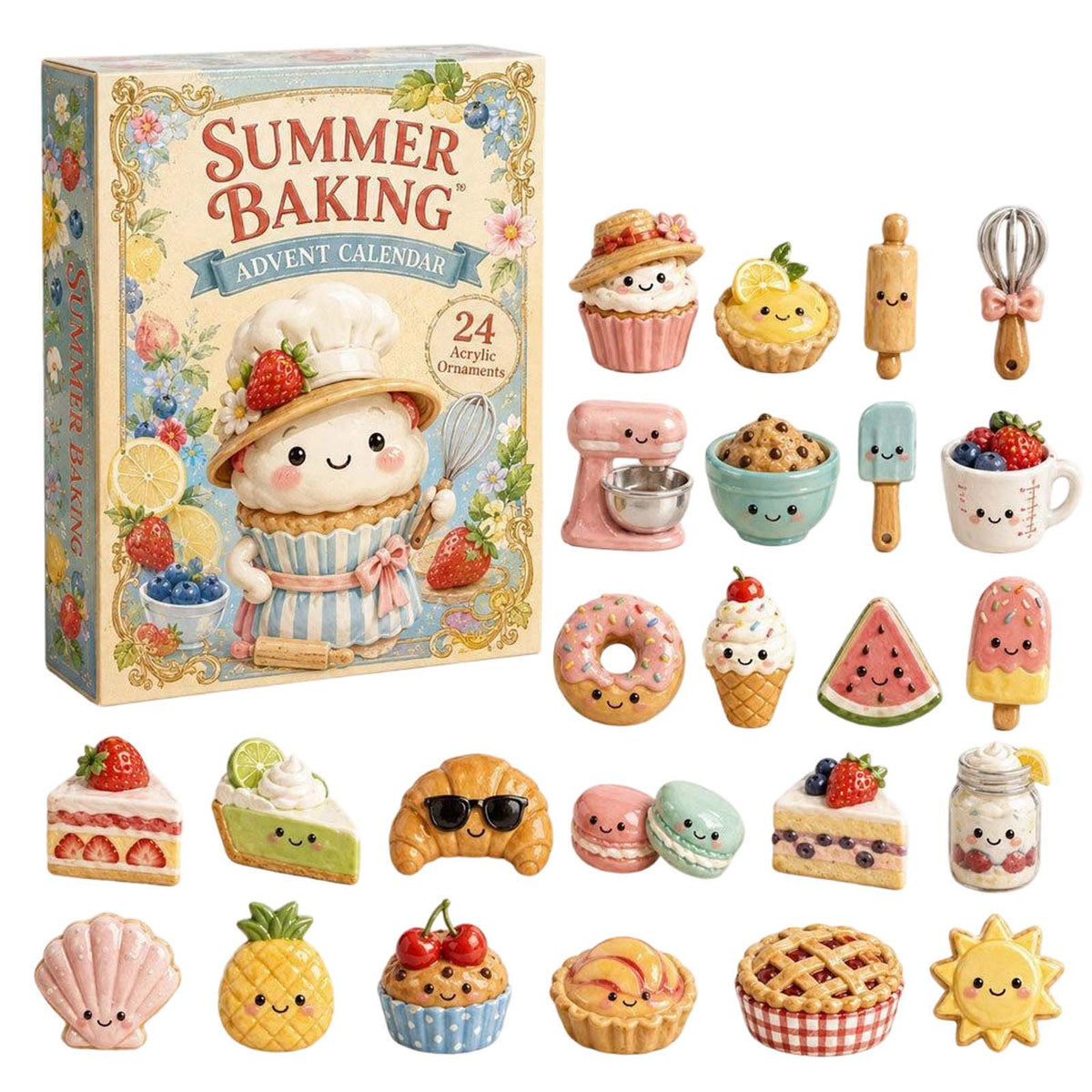Calendario Avvento Blind Box Dessert da Forno Ciondolo 2D