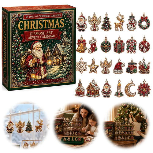 Calendario Avvento Diamond Painting 24 Ornamenti Fai da Te Bambini
