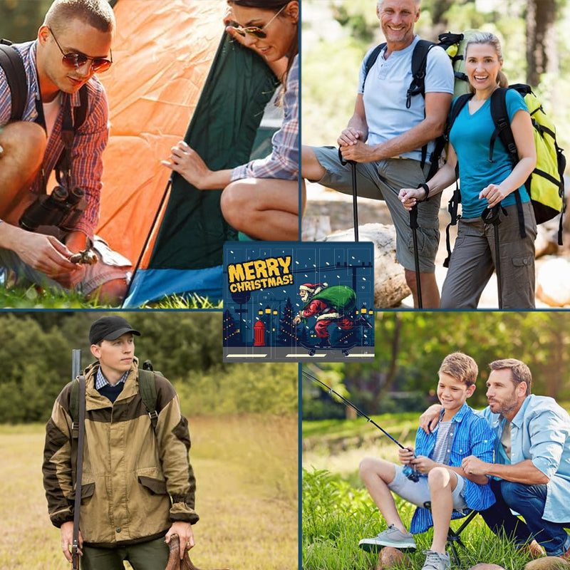 Calendario Avvento Sopravvivenza 24 Caselle Outdoor Campeggio Trekking