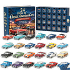 Calendario dell'Avvento 24 Giorni Auto Americane Classiche