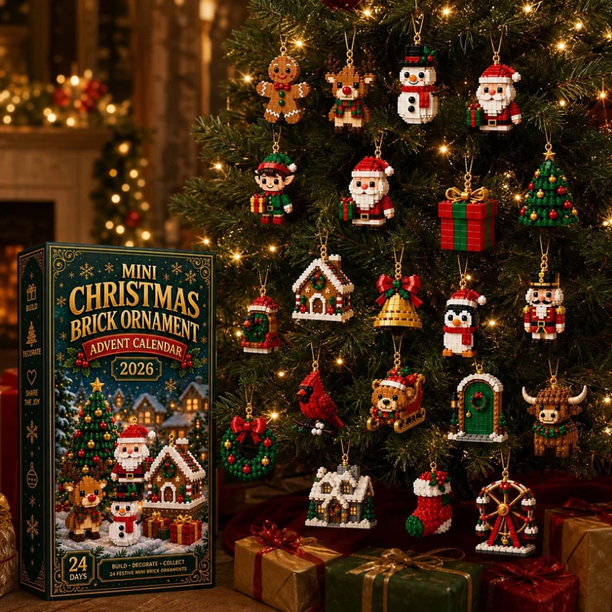 Calendario dell'Avvento di Natale - 24 mini costruzioni natalizie