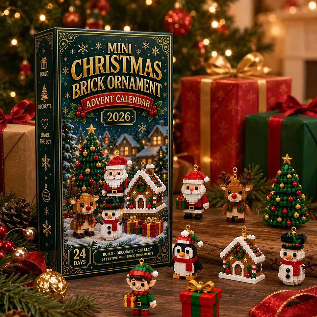 Calendario dell'Avvento di Natale - 24 mini costruzioni natalizie